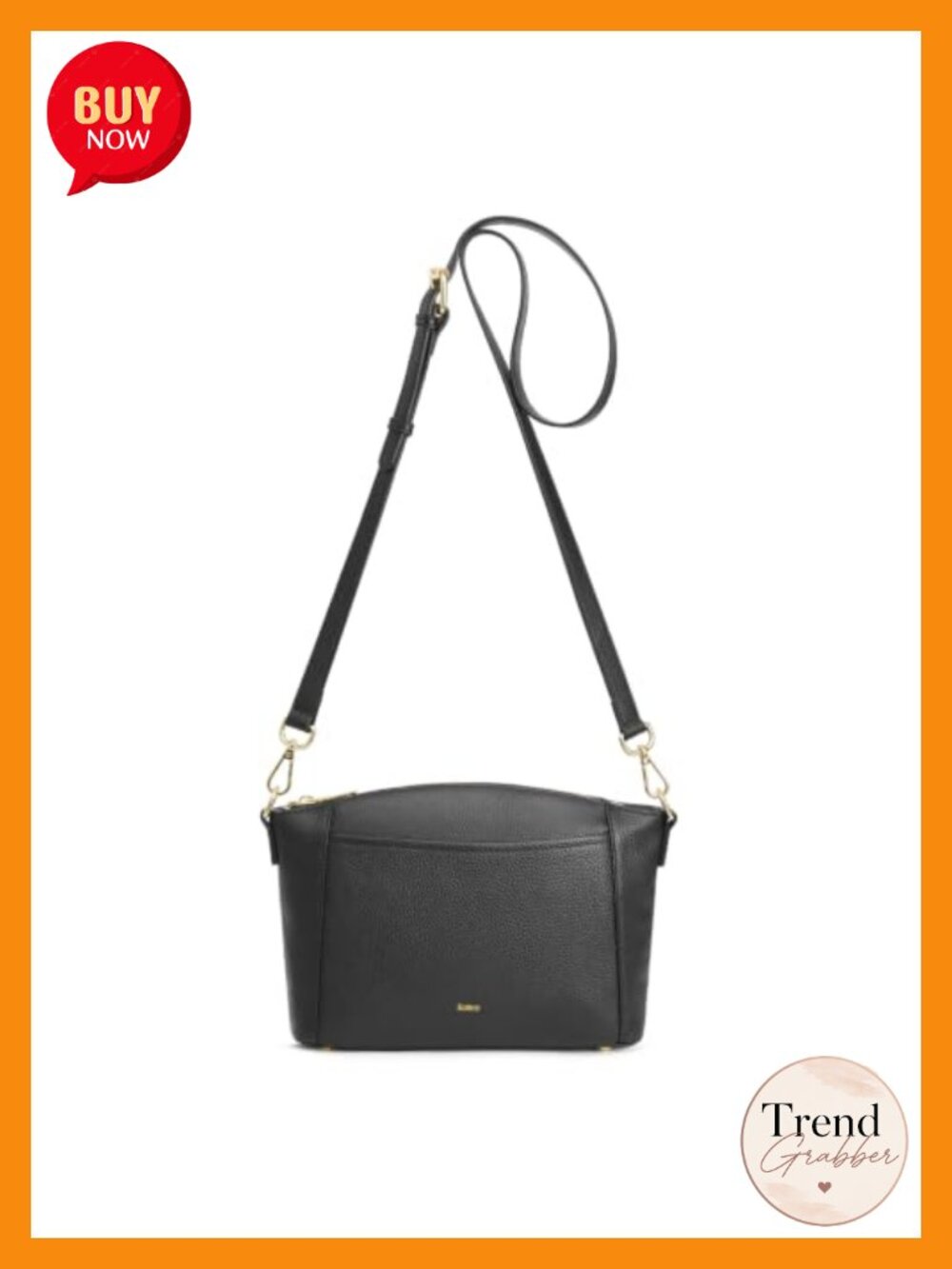 Top Grain Pebbled Cowhide Leather Crossbody Bag RFID Small Purse Travel